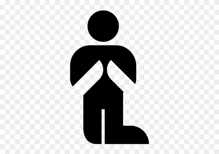 Prayer Rubber Stamp - Illustration Clipart