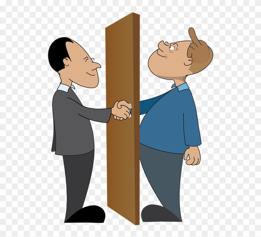 Cartoon Business Cliparts 19, Buy Clip Art - คน จับ มือ กัน การ์ตูน - Png Download