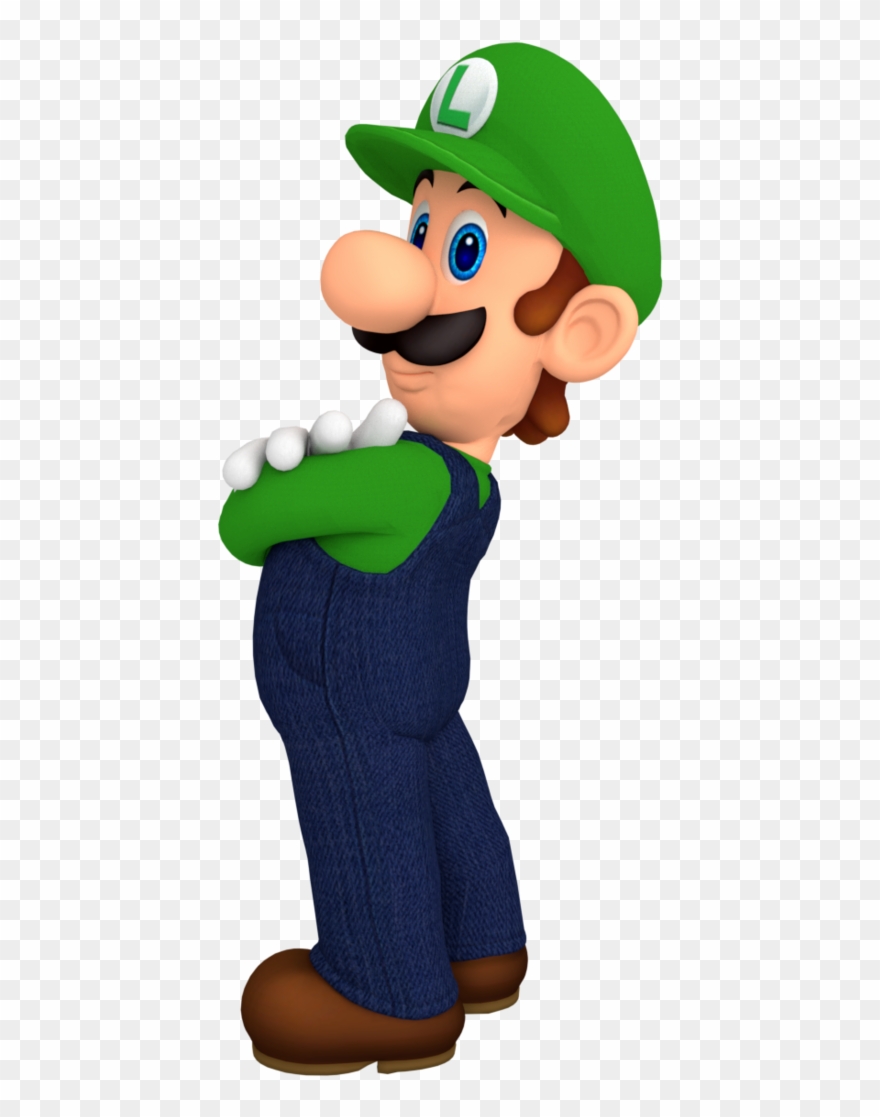 Luigi Crossing His Arms By Nintega-dario - Mario Arms Crossed Clipart