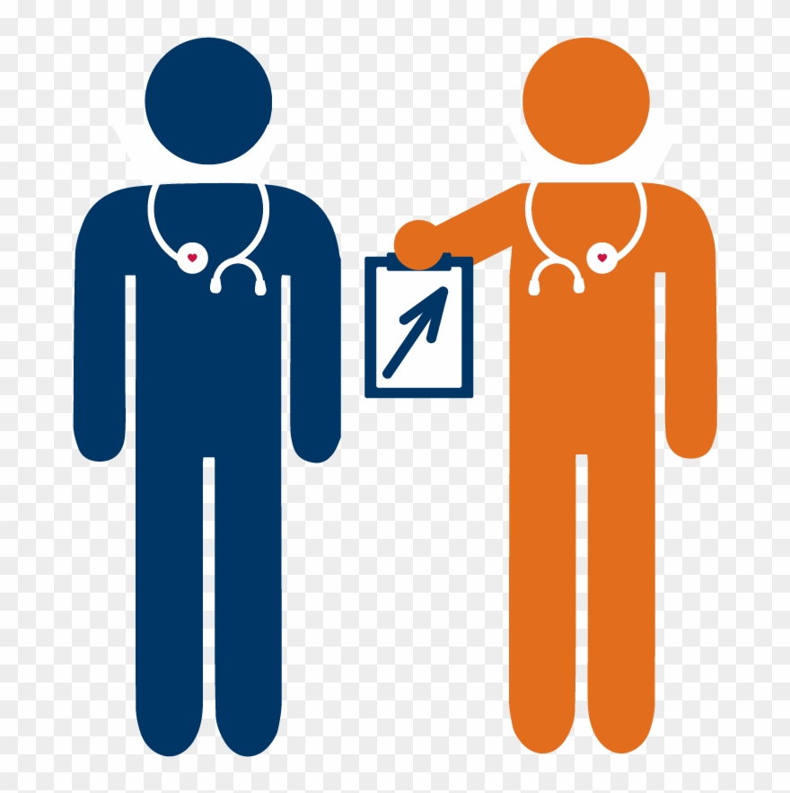 A Drawing Of A Doctor And Another Doctor Working Together - Lgbt Representation Clipart