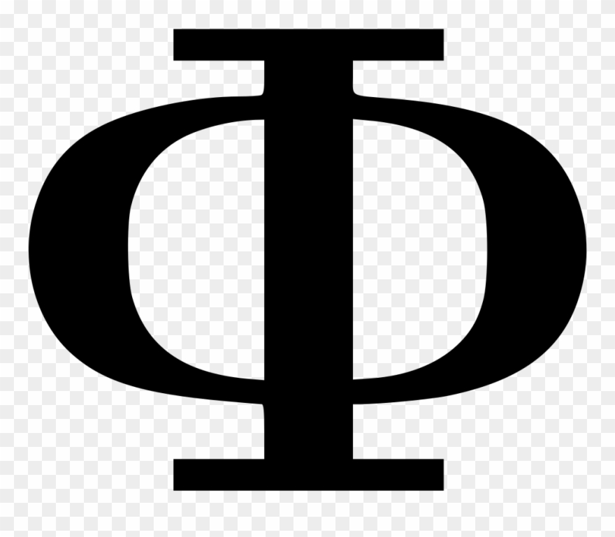 Greek Letter Phi Transparent Background Clipart