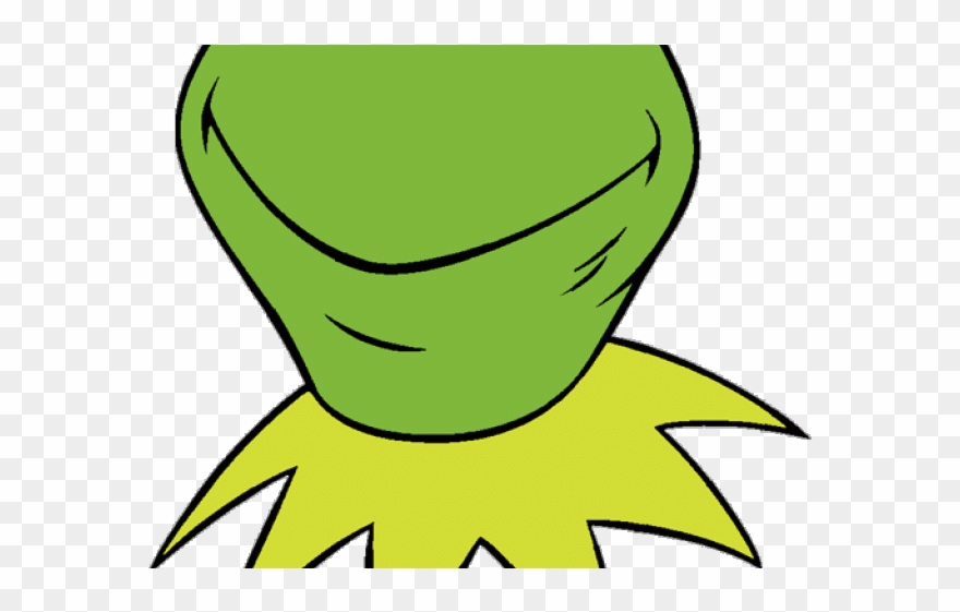 Green Frog Clipart Muppets - Kermit The Frog Head - Png Download
