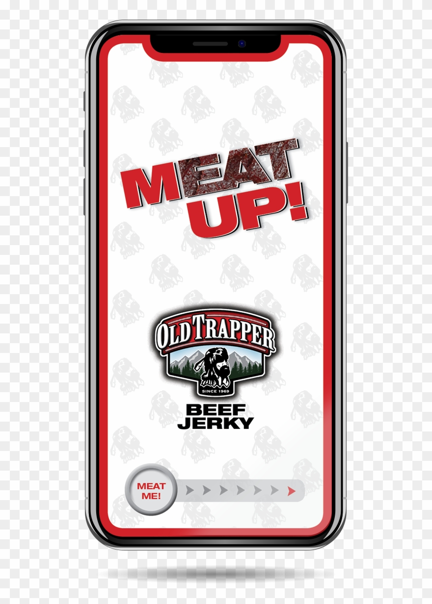 Iphone Beef Jerky App Meatup - Old Trapper Beef Jerky, Teriyaki - 3.25 Oz Clipart