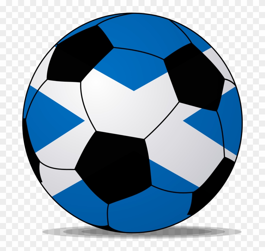 File - Soccerball Scotland - Svg - Wikimedia Commons - Blue Soccer Ball Png Clipart