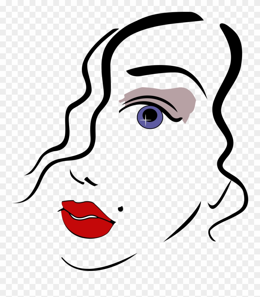 Big Image - Woman Face Clipart Png Transparent Png