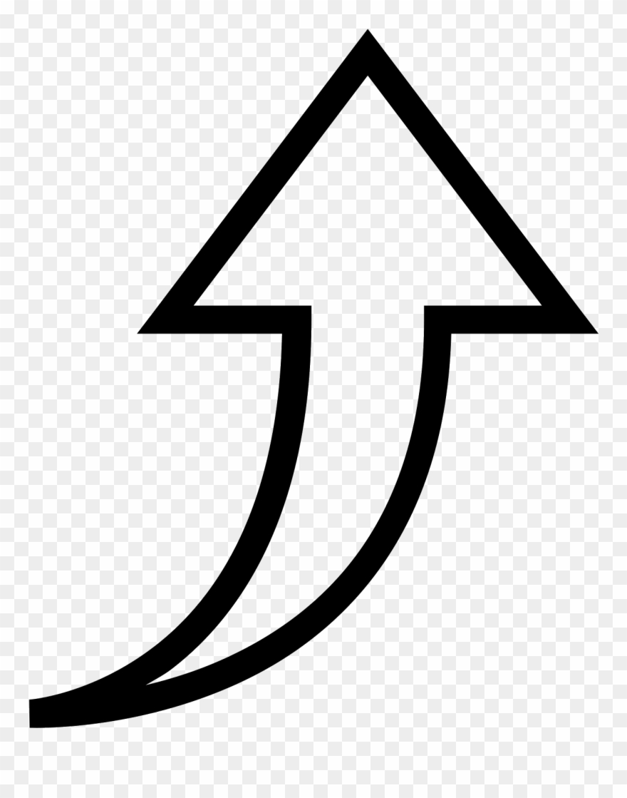 Up Vector Large Arrow Svg Black And White Stock - Increasing Arrow Icon Png Clipart