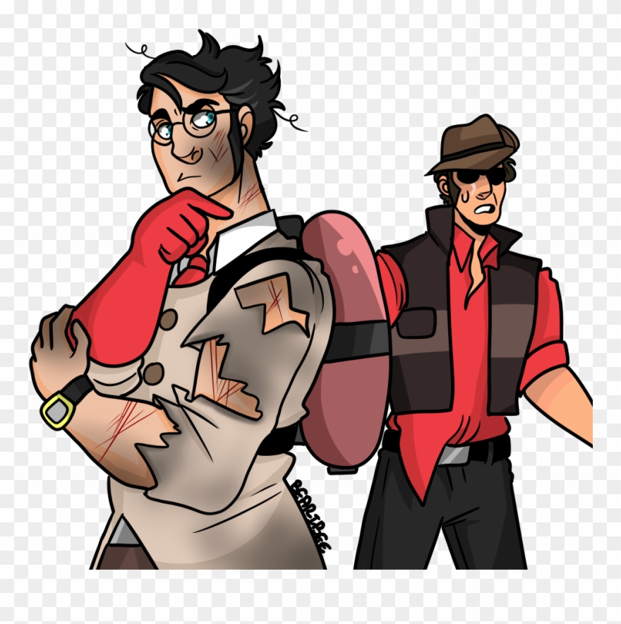 Foe Yay Red Sniper And Red Medic - Battle For Sevastopol Clipart