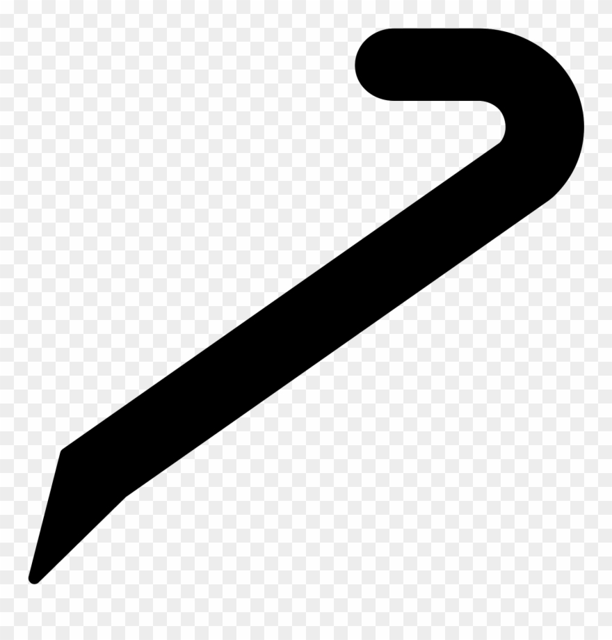 Crowbar Filled Icon - Knife Icon Png Clipart