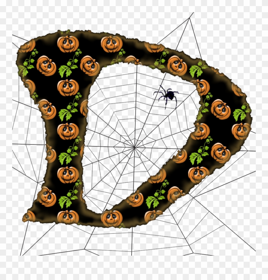 Alfabeto De Calabazas Y Telarañas - Alfabeto De Calabazas Y Telarañas De Debra Creative Clipart