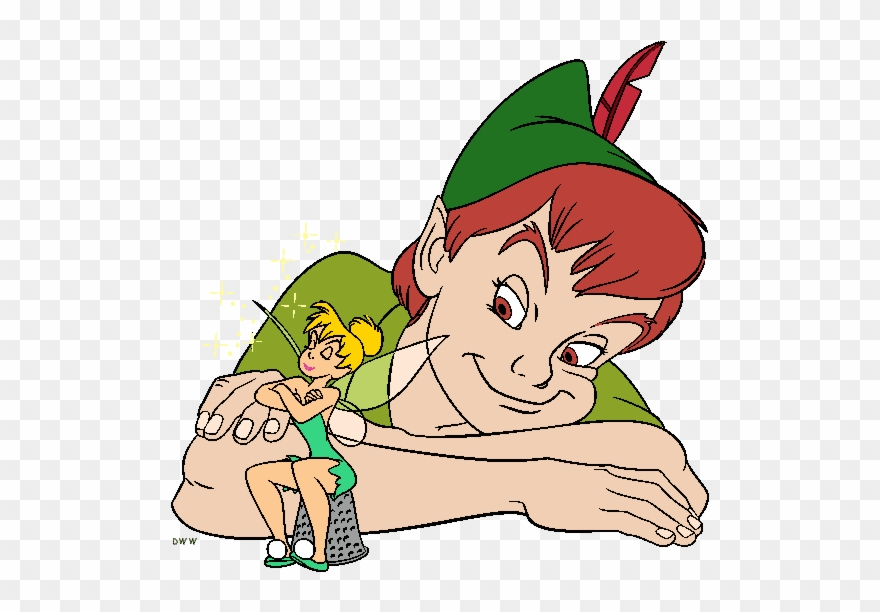 Peter Pan Clipart Skating Clipart Panda Free Clipart - Peter Pan And Tinkerbell Clipart - Png Download