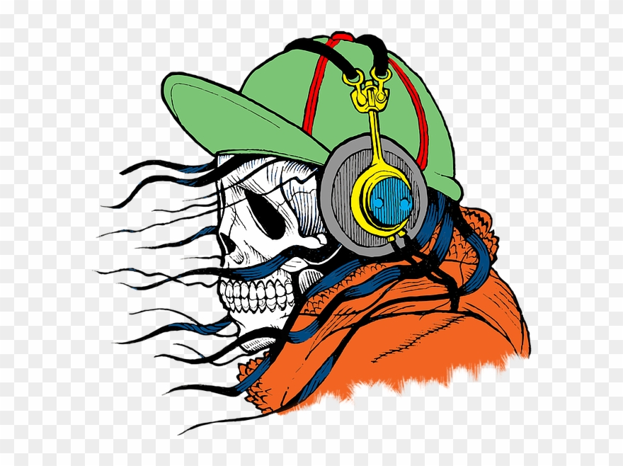 Skull Dj Clipart