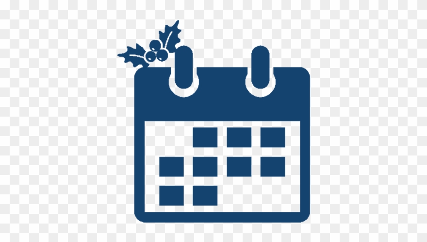 Holiday Collection Days And Facility Closings - Calendar Clipart Black And White - Png Download
