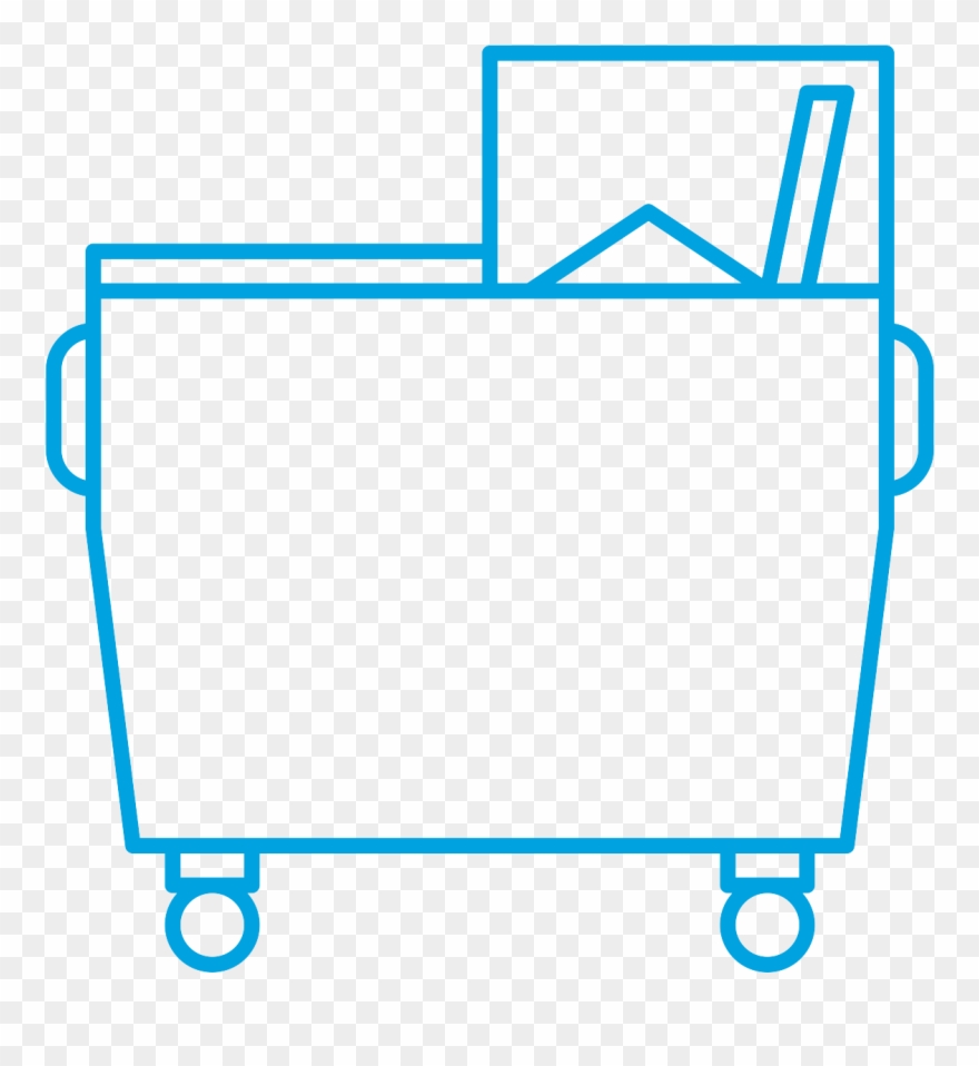 Dumpster Full Of Trash - Logo Clipart