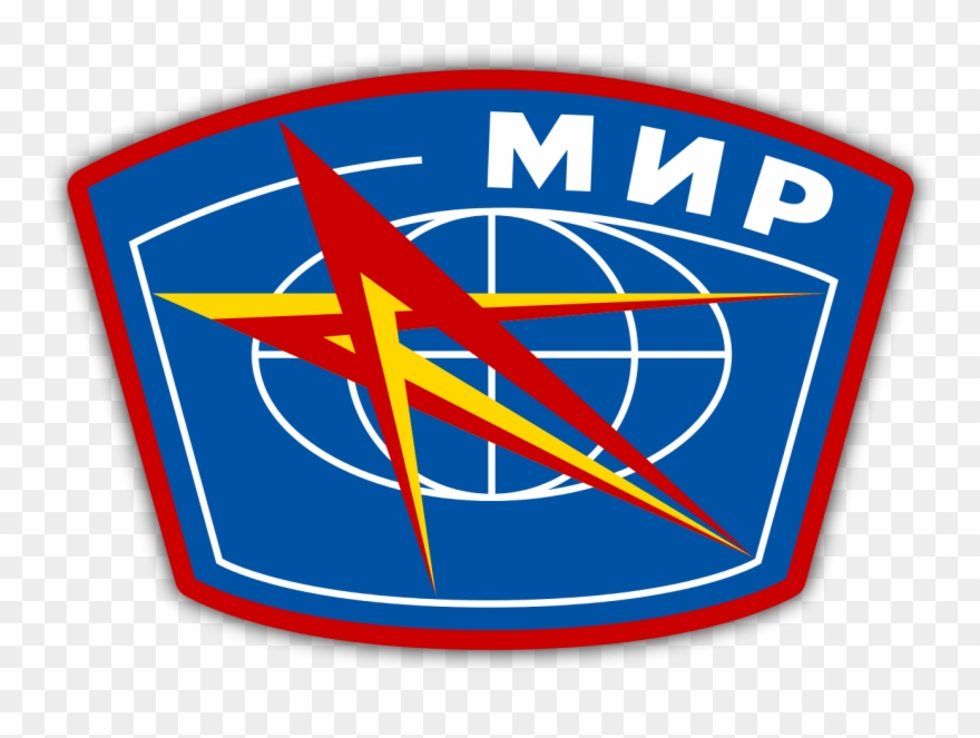 Mir Space Station Emblem - Mir Space Station Logo Clipart