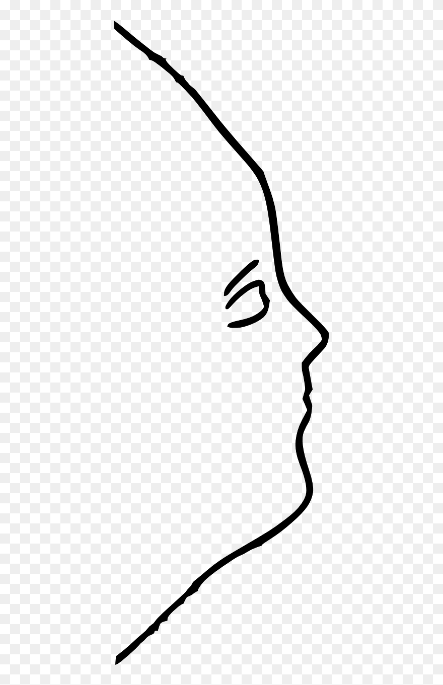 Face Outline Side Clipart