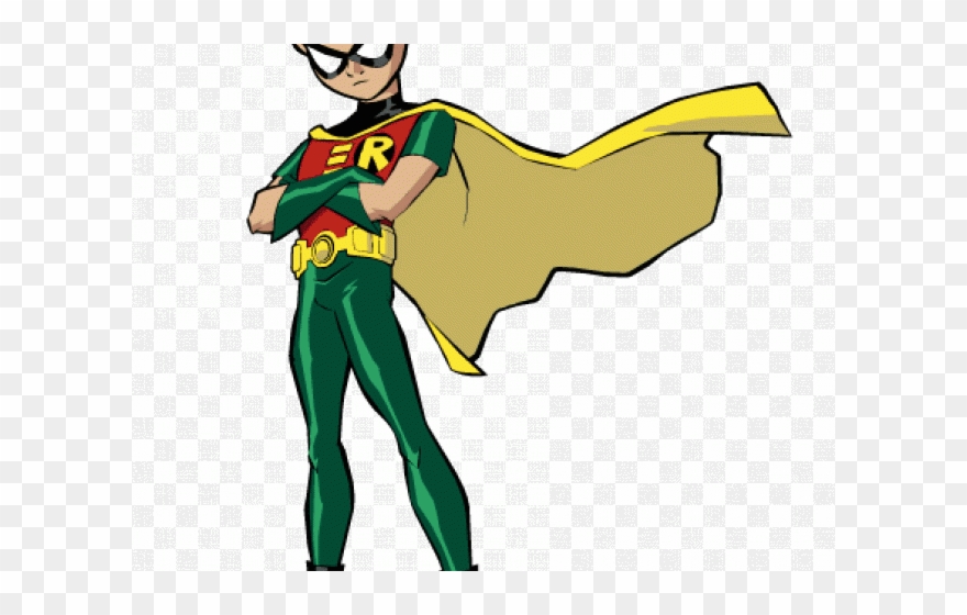 Battle Clipart Batman Robin - Dick Grayson Robin Teen Titans - Png Download