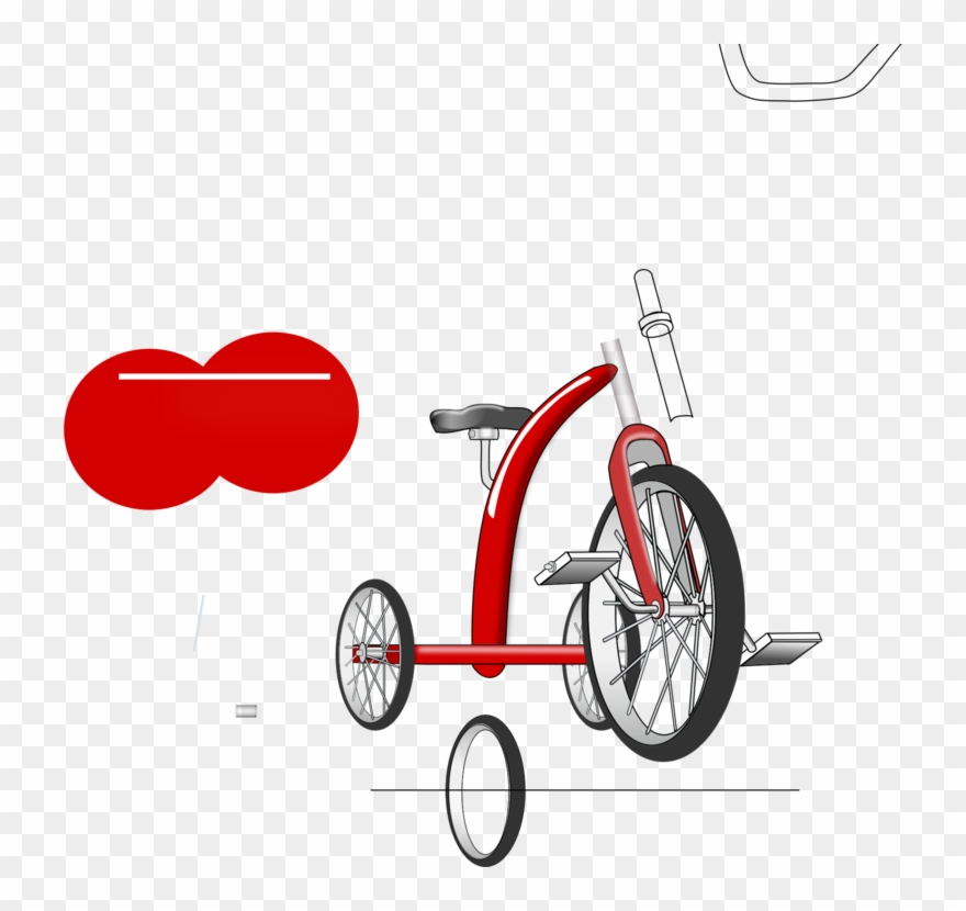 Sticker Tricycle Bicycle Decal Label - Tricycle Clipart Transparent - Png Download