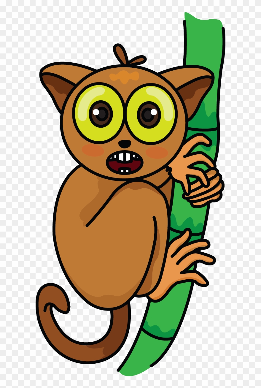 Picture Royalty Free Tarsier Tutorial Http Drawingmanuals - Cartoon Drawing Of A Tarsier Clipart