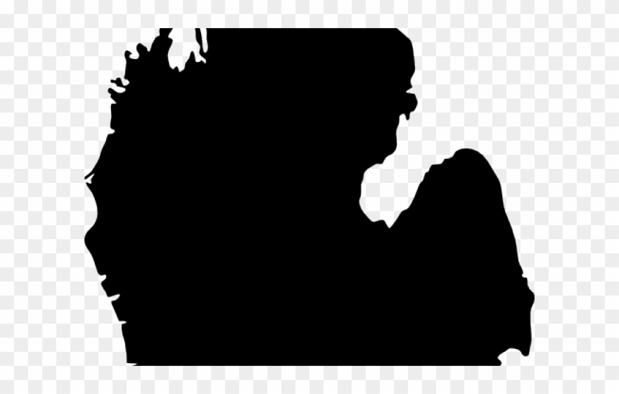 Michigan Clipart Outline - State Of Michigan - Png Download