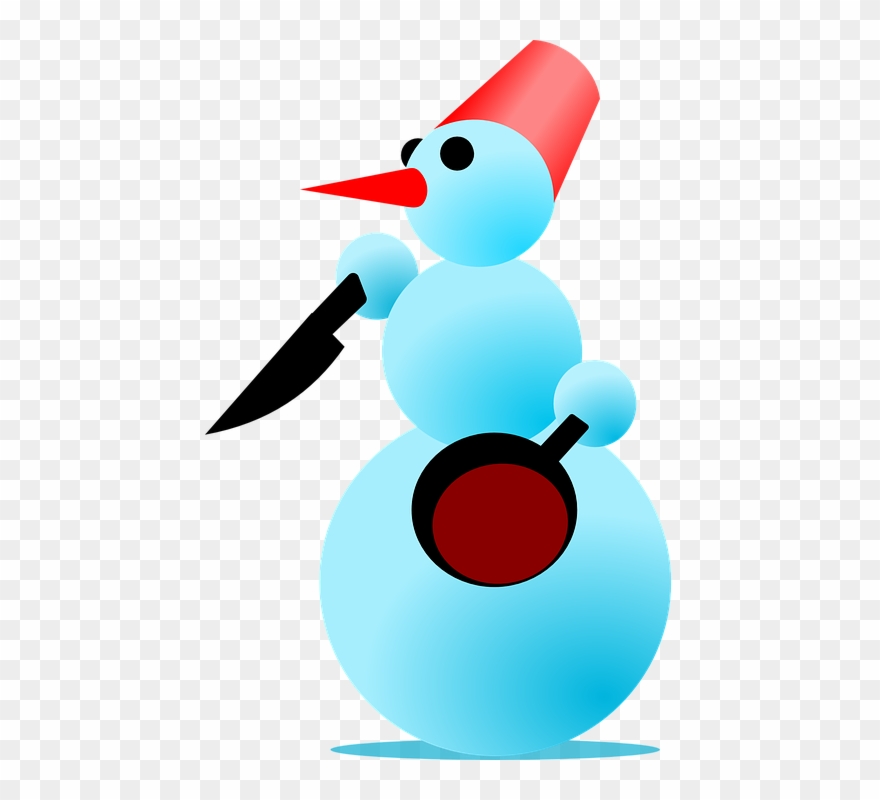 Melting Snowman Clipart 12, Buy Clip Art - Cooking Snowman - Png Download