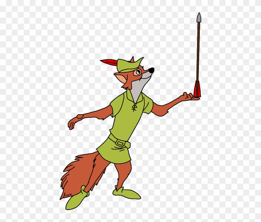 Robin Hood Clip Art Clipart Fox Robin Hood - Disney Robin Hood - Png Download