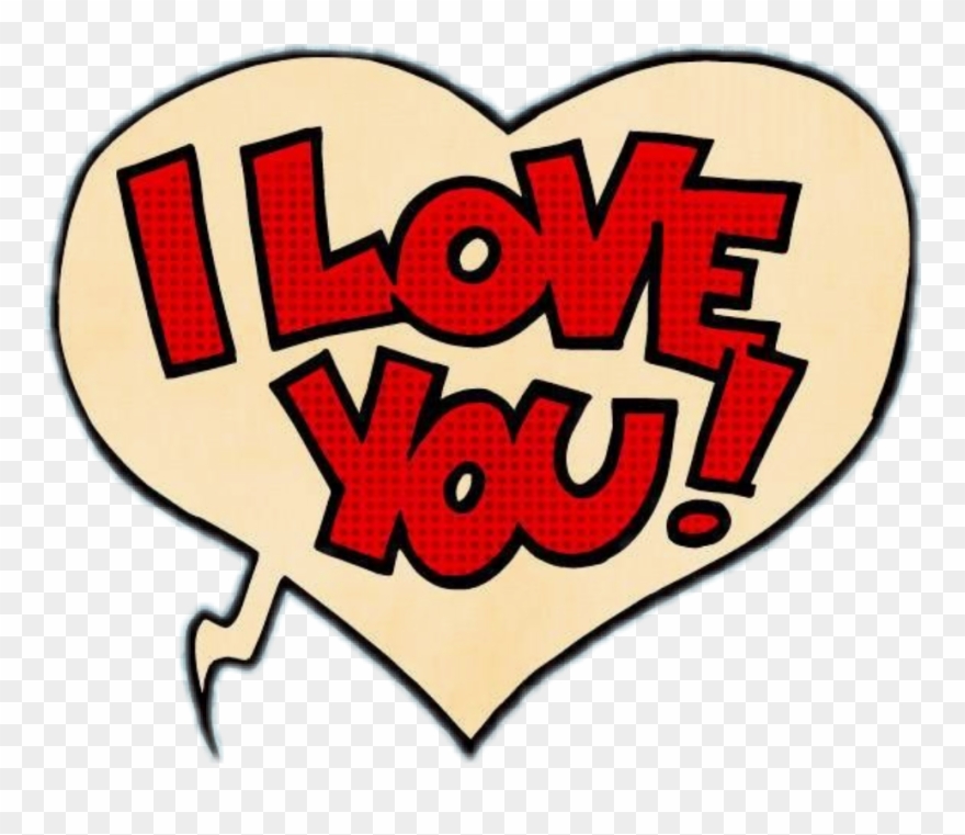 Visit - Comic I Love You Clipart