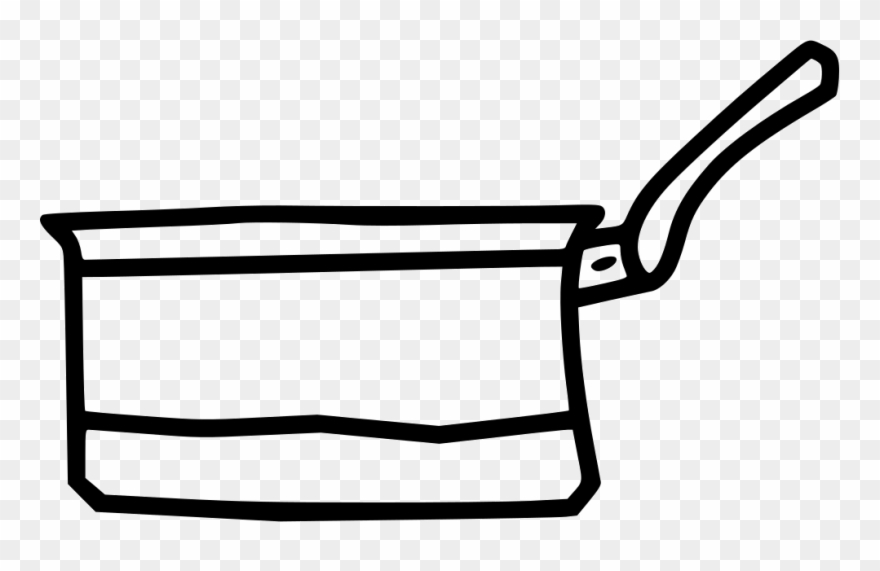 Sauce Pan Rubber Stamp - Rubber Stamping Clipart