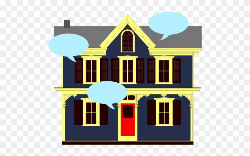 House Swatch Darkblue Comments - Illustration Clipart