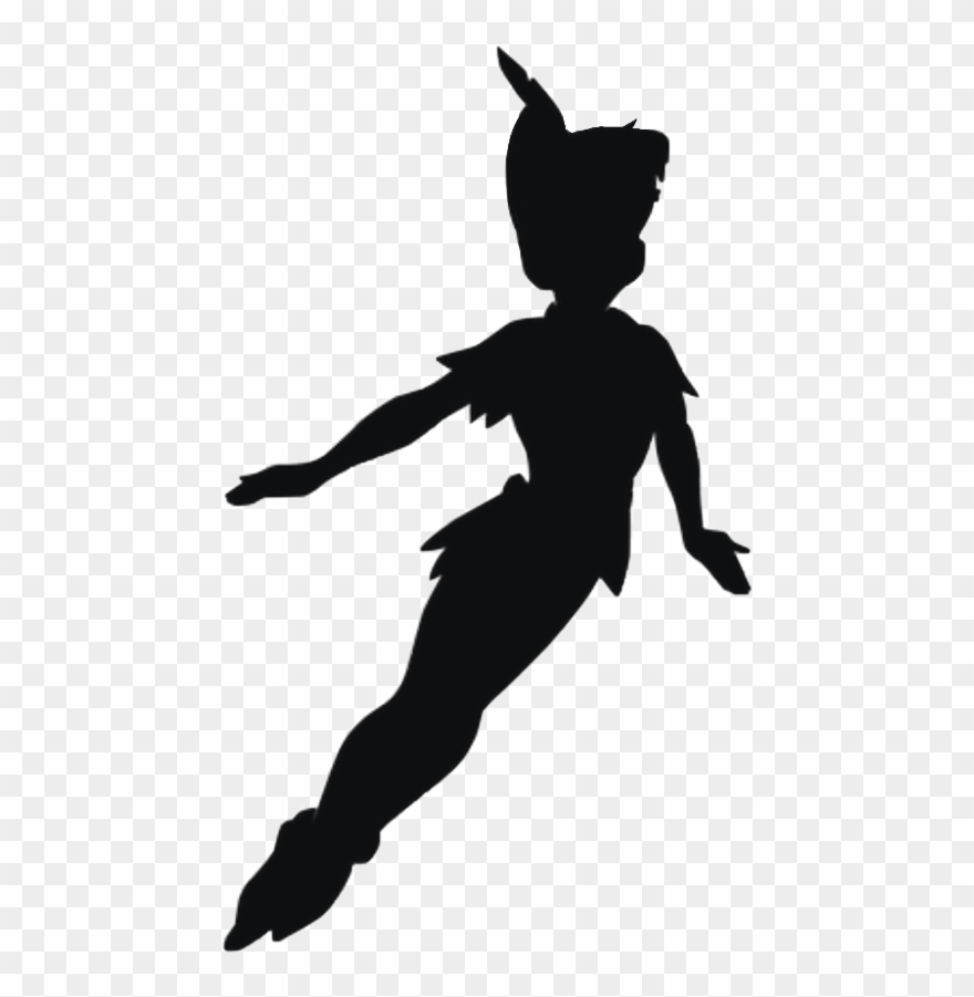 Download Disney Peter Pan Silhouette Clipart (#1594344) - PinClipart