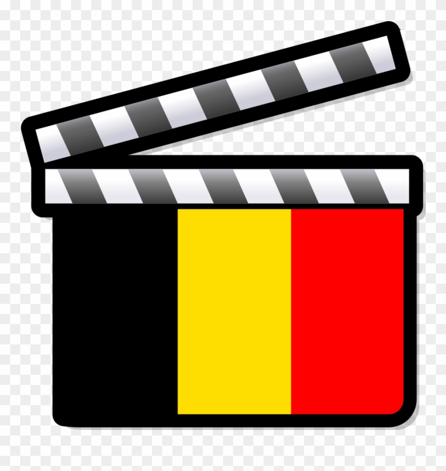 Belgium Film Clapperboard - Cinema Of Belgium Clipart