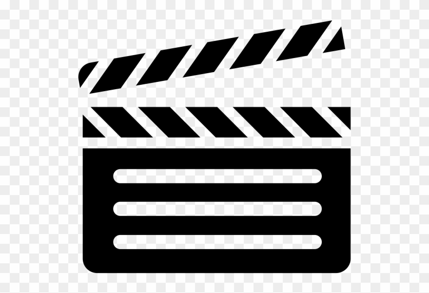 Clapperboard Rubber Stamp Clipart