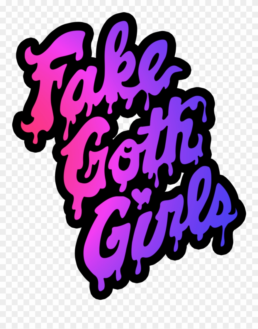 Deep In The Heart Of Texas Fake Goth Girls Picture - Goth Transparent Clipart