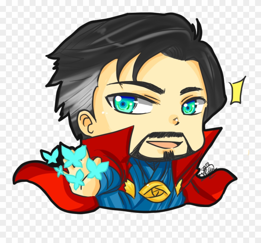 Doctor Strange & Iron Man Strawberry-mayo - Cartoon Clipart