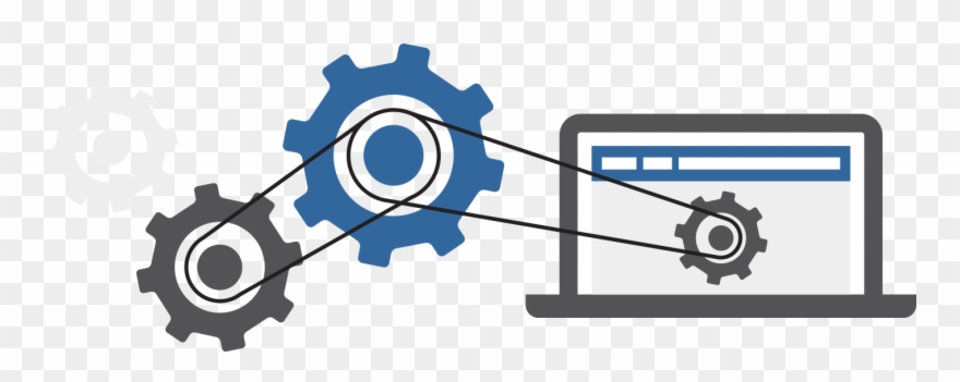 Gears On A Website - Website Clipart
