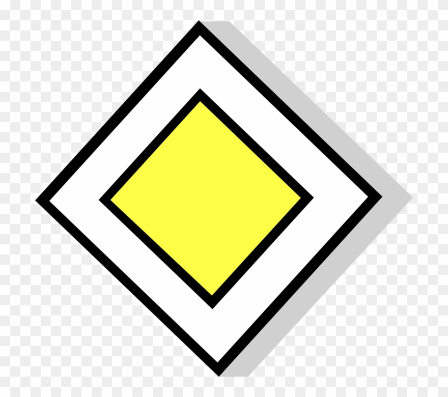 Svg Royalty Free Download Eu Road Sign - Clipart Verkehrszeichen Vorfahrt - Png Download