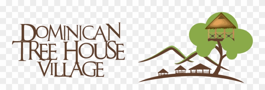 Dominican Tree House Village Logo Clipart