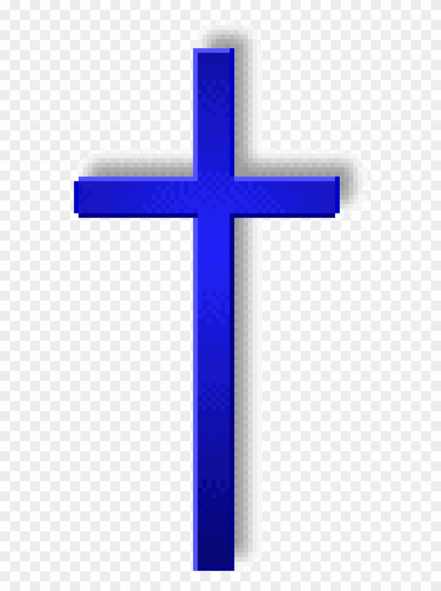 Blue Baptism Cross Clipart - Clip Art - Png Download