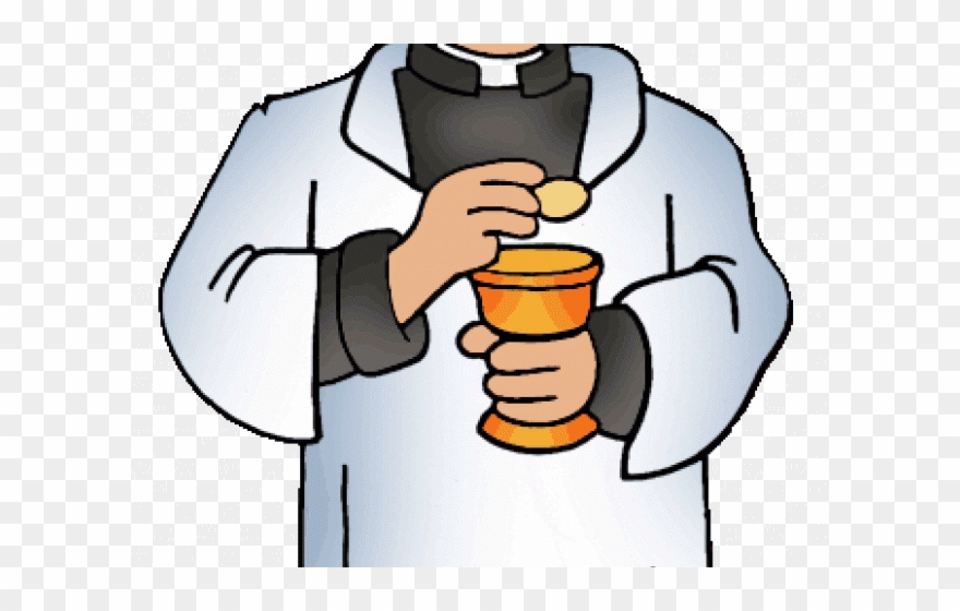 Egyptian Clipart Egyptian Priest - Sacrament Of Eucharist Cartoon - Png Download