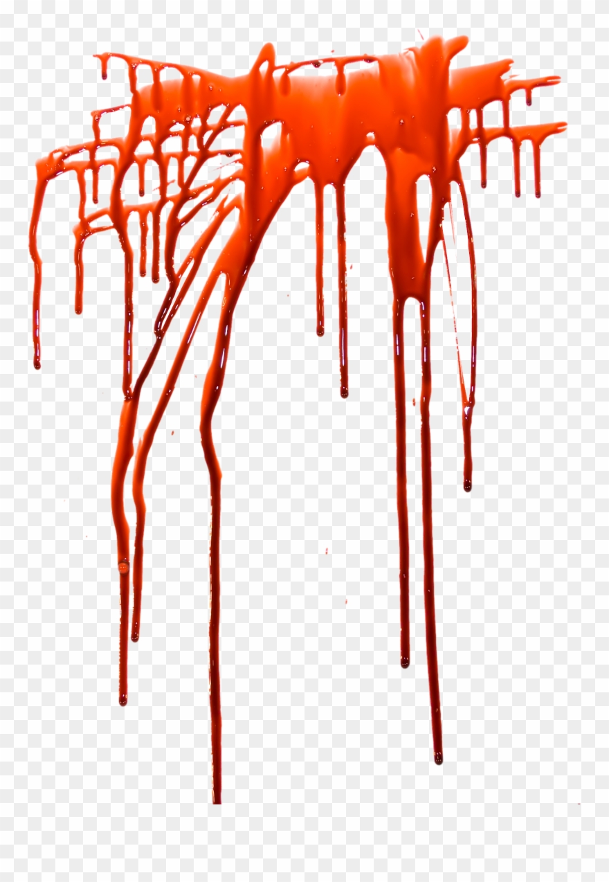 Blood Splashes Png Image - Потеки Крови Png Clipart