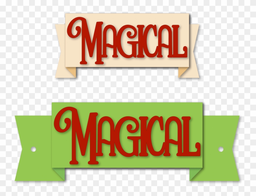 Magical Layered Banners Pair - Woodworking Clipart