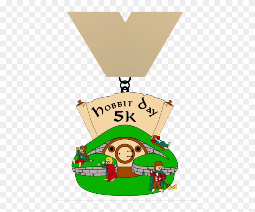 Hobbit Day 5k Virtual Run Illustration Clipart (1597124) PinClipart