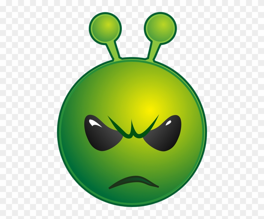 Vector - Smiley Alien Clipart