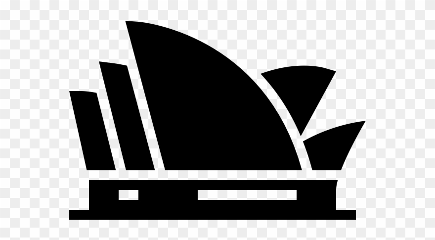 Opera House Rubber Stamp - Rubber Stamping Clipart