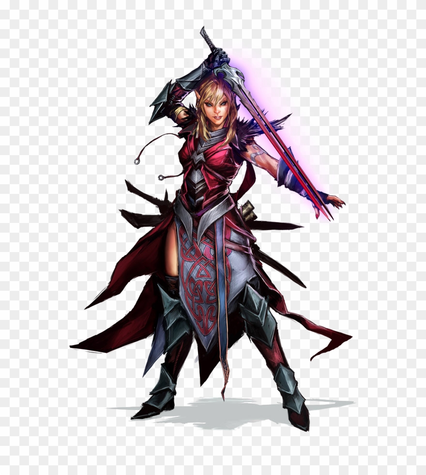 Swift, Resilient, And Ageless - Female Magus Pathfinder Clipart