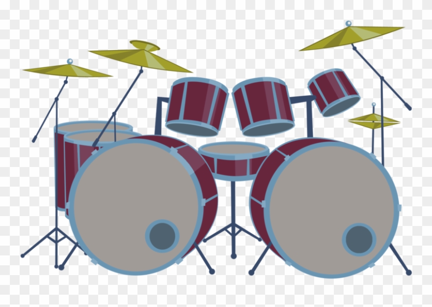 Drums Set Pictures - Cartoon Drum Kit Png Clipart