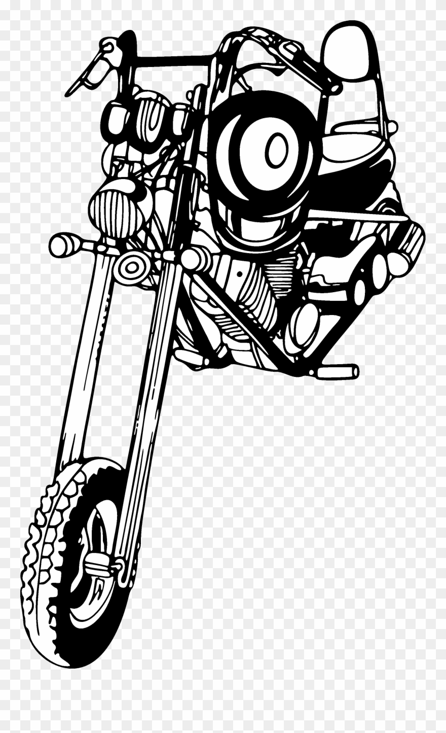 Chopper Easy Rider - Sticker Clipart