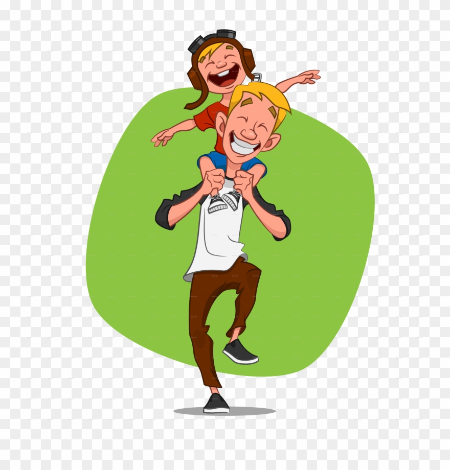 Father Son Clip Art - Dad And Son Png Transparent Png