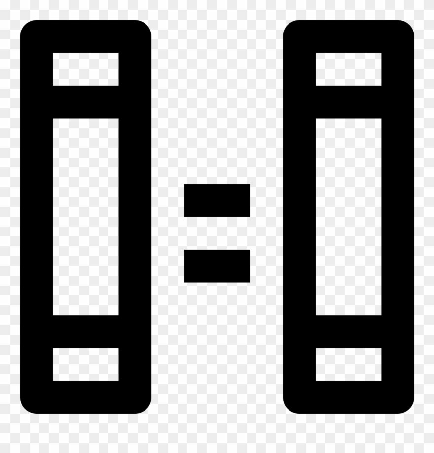 This Particular Icon Has Two Upright Rectangle Shapes - New Slide Icon Clipart