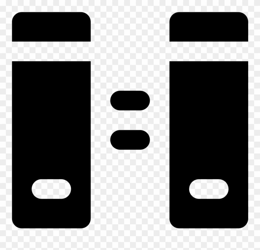 This Particular Icon Has Two Upright Rectangle Shapes Clipart