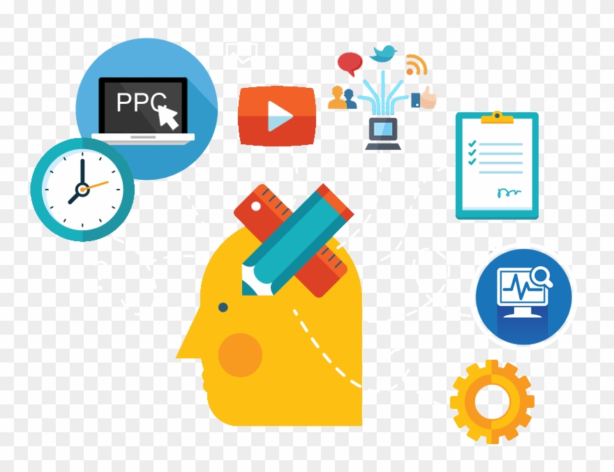 Digital Marketing - Key Resources Clipart